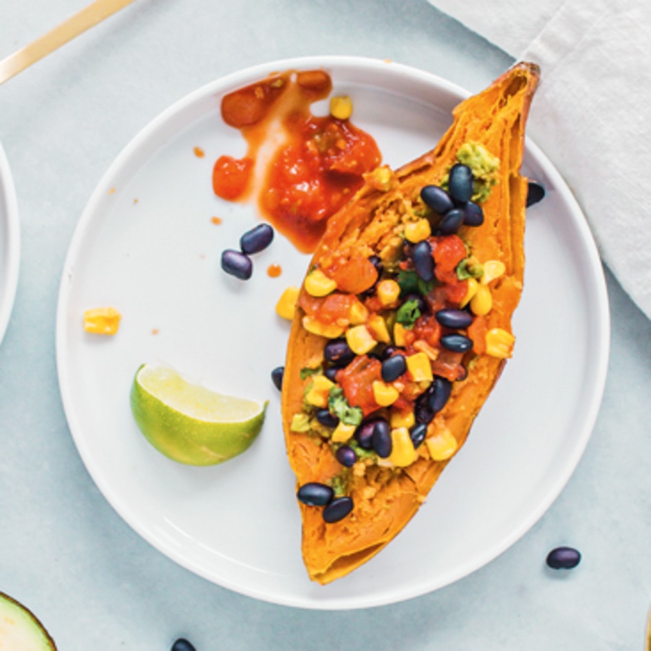 Super-Loaded Southwestern Sweet Potato Boats