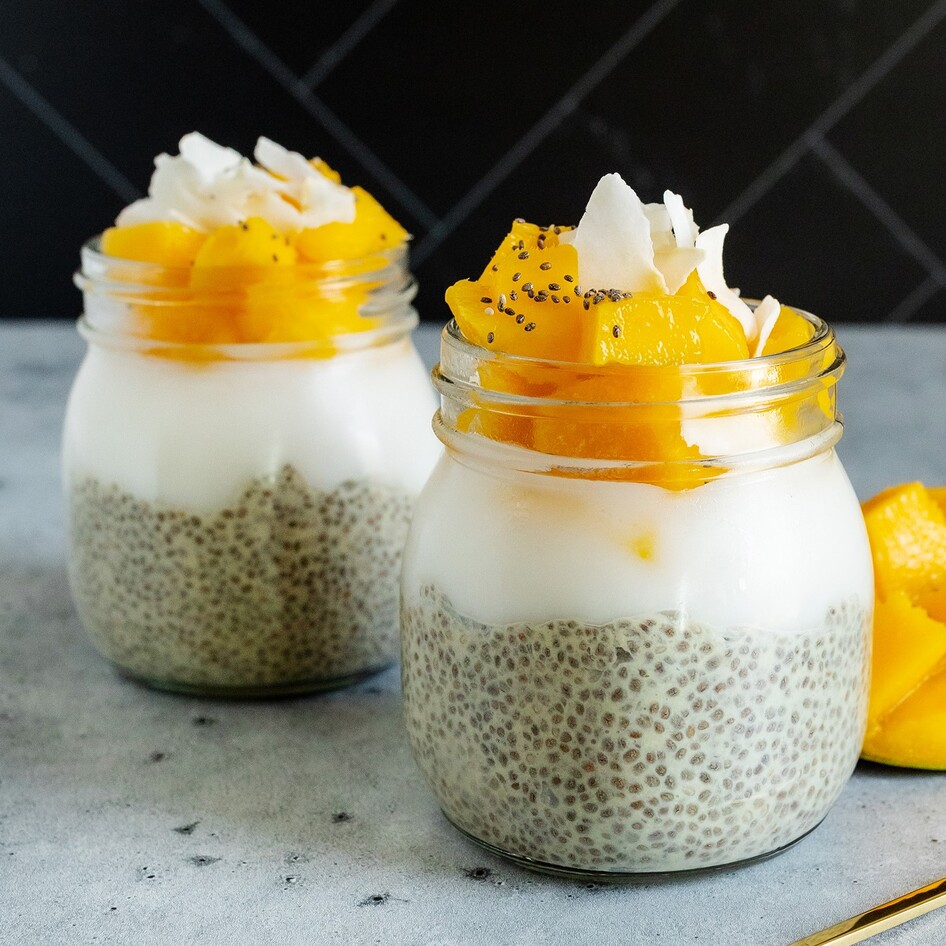 Sweet Mango Chia Seed Pudding