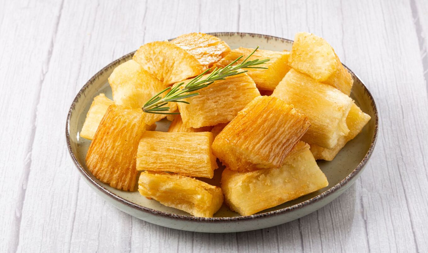 cooked cassava