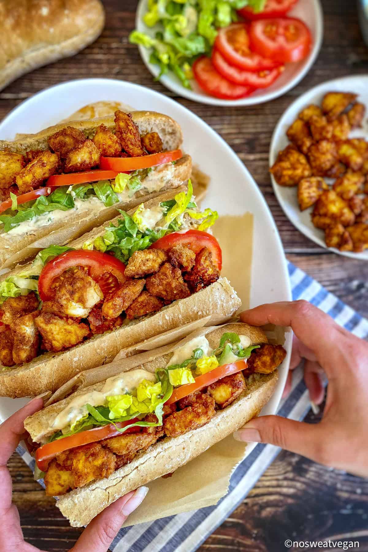 Vegan Po'Boy with Tofu