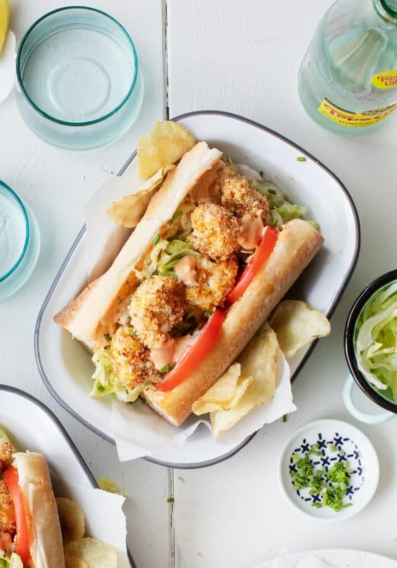 Crispy Cauliflower Po’Boy Sandwich