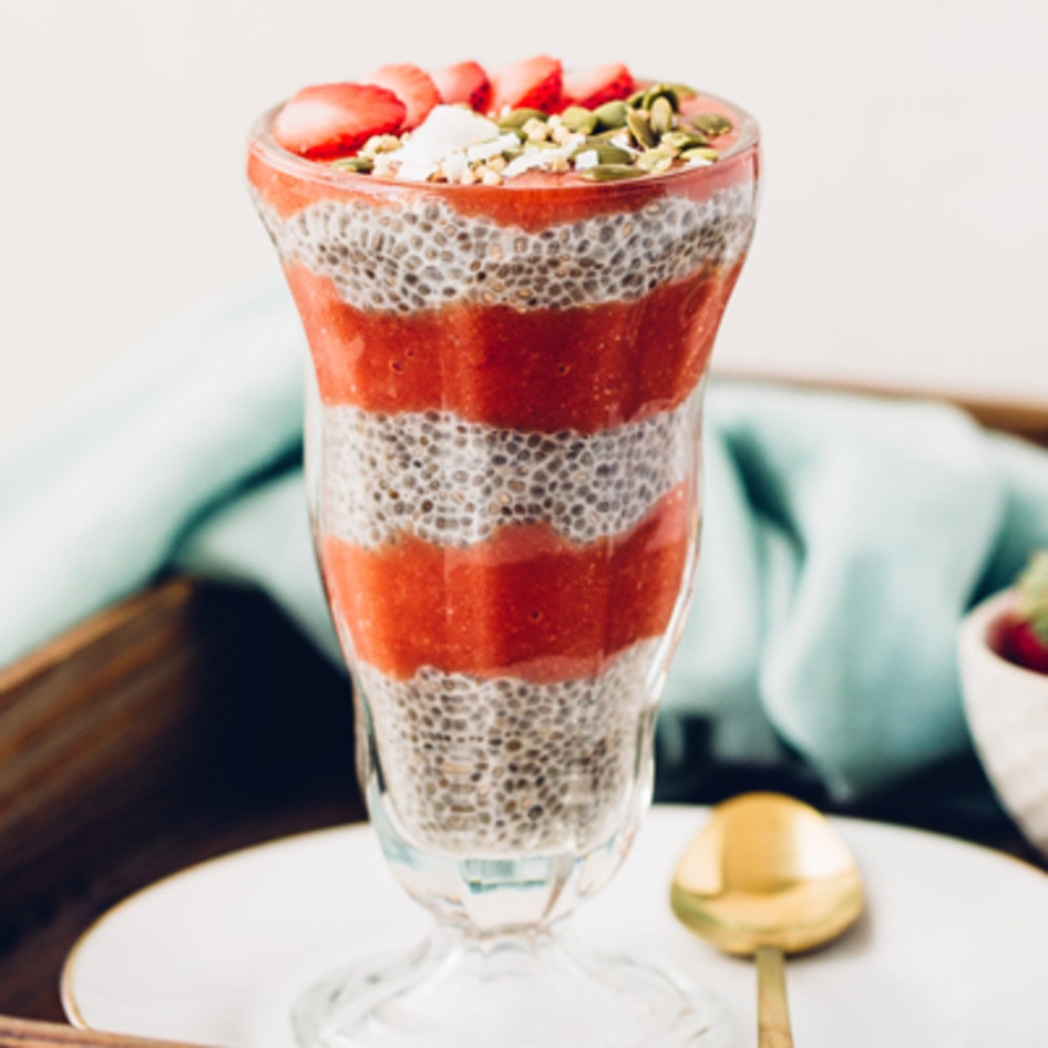 Strawberry Mango Chia Pudding